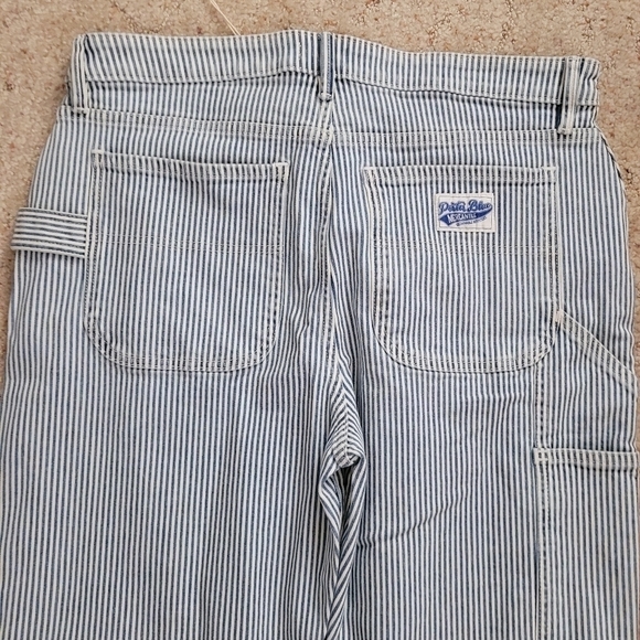 Porter Blue Striped Peyton Painters Pants - Picture 7 of 9